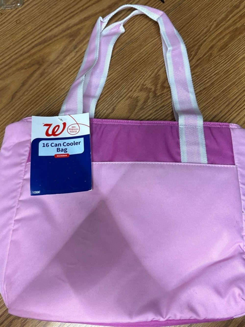 Pink 16-Can Cooler Tote Bag -